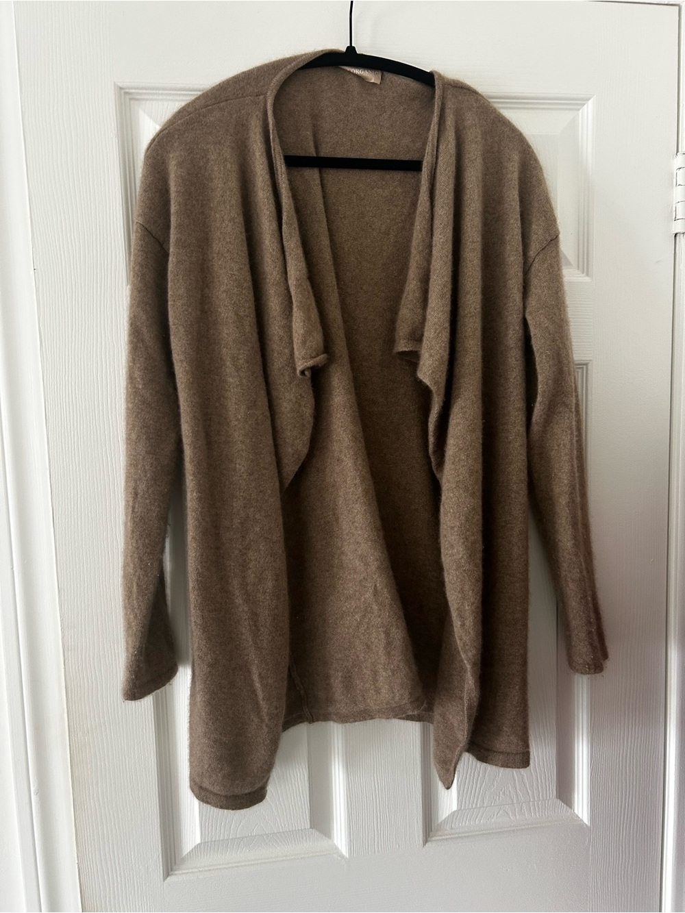 100% organic cashmere Relaxed Brown Women's Crewneck Sweater